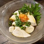 金町製麺 - 桜ブリの白子ポン酢