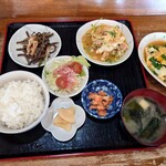 カタヤマ - ダブル玉子とじ (お値段お任せ)。