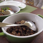 フォリオリーナ・デッラ・ポルタ・フォルトゥーナ - 仔羊の内臓とチーズ、玉ねぎを煮込んだもの