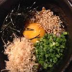 焼き鳥 貴 - やっぱり締めはTKGｗ甘すぎない醤油でうまかった！