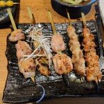 鳥光國 - 希少部位5本盛合せ