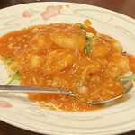 美山飯店 - 定番のエビチリ