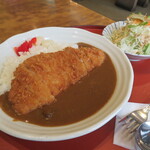 串処 満蔵 - カツカレー＆サラダ
