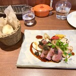 フタツボシ - ◯ 鴨ムネ肉のロースト　トリュフソース