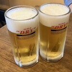 馬山館 - ランチビールがジョッキ◎