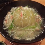 日本料理 たかむら - 2014/07　冬瓜のずわいかに餡かけ