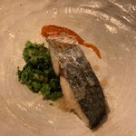 il Ktutti - サワラに菜の花に刻んだ鮑にパプリカのソース♪