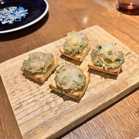 biodinamico - 焼きなすと赤海老のブルスケッタ