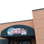 オーシャンカフェ - 店頭上部 看板 OCEAN CAFE