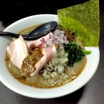 らぁ麺 亀我楽 - ⑨どろ煮干しらぁ麺（麺半玉）