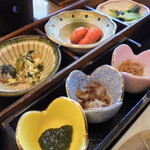 緑亭 - 朝食　小鉢料理
