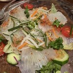 西洋厨房 れんが亭 - ヒラメのカルパッチョ