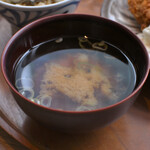 d47食堂 - 【「邑久カキ」の牡蠣めしセット@税込1,050円】しじみ汁