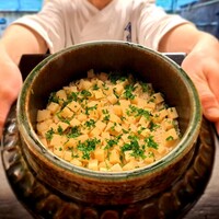 赤坂 菊乃井 - ●御飯
                    「筍御飯 木の芽」