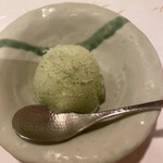 鮨 福原 - 自家製青紫蘇シャーベット