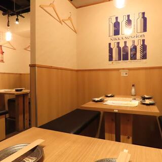 ご宴会におすすめ６～８名様の個室完備！