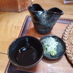 手打蕎麦ぐらの - 辛汁・薬味