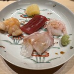 すが弥 - マハタ、小柱、メジマグロ、甘エビ、数の子