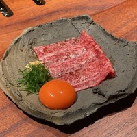 京都 和牛料理 一石三鳥 - 大和雌牛 サーロインユッケ