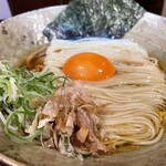 メヂカそば 吟魚 - 釜玉中華:近景