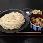 下野うどん草庵 - 肉汁うどん￥800+大盛り￥150