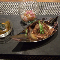 鉄板焼 心 - 先付け　季節の味わい三種