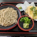 そば処 一心 - たけのこ天せいろそば(1500円)