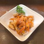 さえんば吾平 - 料理写真:小エビ唐揚げ（お通し）