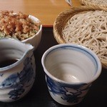 Maeyachiya - ミニかき揚丼ともりそばの大盛