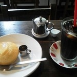 カフェ トリップ - ⑧アイスコーヒーとマフィン