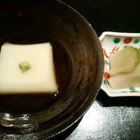 懐石料理 はし本 - 2014.7　とうもろこし豆腐とザーサイ