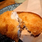 烏森百薬 - 松浦のアジフライ断面