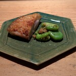 とり茶太郎 - 名古屋コーチン（メス9ヶ月）そら豆麹あえ