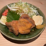たかむら別邸やまじん - 大きなヒレカツが３つ^ - ^ 食べ応えあり。かぶりつきました。