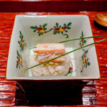 御料理 一燈 - 蟹の蒸し鮨