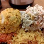 レインボウスパイス - トッピングのポテサラ＆コールスローをアップにしました(^○^)