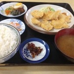 あほだら亭 - あほだら亭 3番とり肉の天ぷら定食¥650円(ご飯大盛)