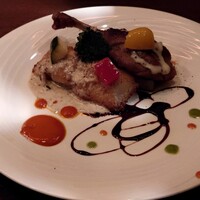 フレンチレストラン ホンダ - 鴨のコンフィと平目のムニエルのプレート