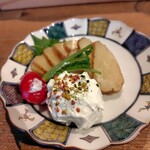 和み庵　篤屋 - クリームチーズいぶりがっこ880円？