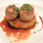 THE SODOH HIGASHIYAMA KYOTO - 2014/07　ﾌｫｱｸﾞﾗのｿﾃｰ　ﾐﾗﾉ風焼きﾘｿﾞｯﾄ添え　1,800円