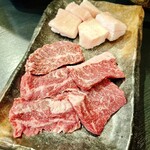 焼肉 ハラミ馬鹿 - 上ハラミ 切身＆ミノサンド