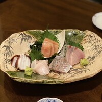 北陸料理 新越 - 刺身盛り合わせ