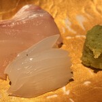 板前心 菊うら - たい、アオリイカ