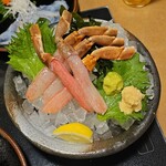 玄品 池袋 ふぐ・うなぎ・かに料理 - ズワイ蟹の刺身