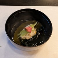 太田なわのれん - 吸物 ... 桜の風味がフワッと美味しい