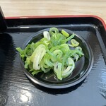 そば処 弥七 - ねぎ接写