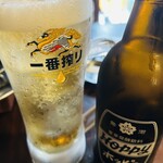 ホルモン青木 - 白ホッピーセット\(//∇//)\