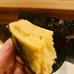 赤吉 - ㉓ TKG入り出汁巻き玉子、有明海苔