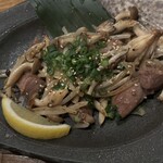 うしごや - こりこりタン塩にんにく炒め