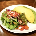 チャコールバル ジュ - 苺のサラダ  フランボワーズのドレッシングがけ